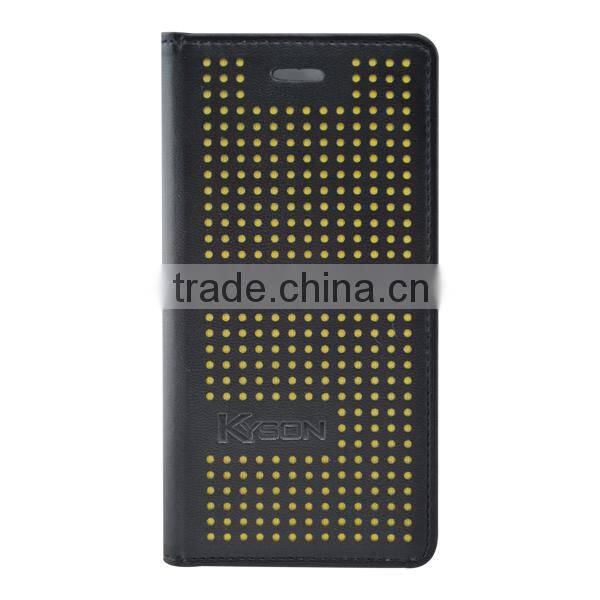 For iphone 6 leather armor cell phone case with storage
