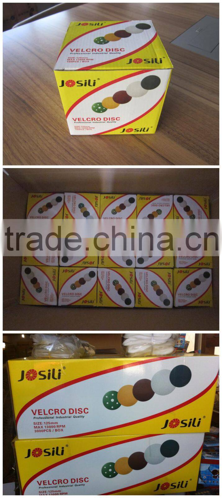 velcro sanding disc for metal,wood, furniture,stainless steel,stone