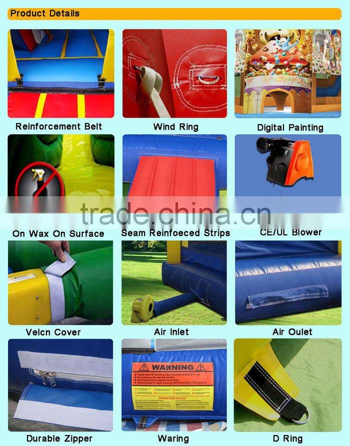 Commercial inflatable jumping bouncer car for sale