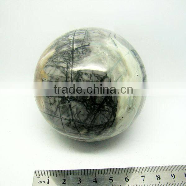 80mm picasso jasper fengshui sphere from china factory
