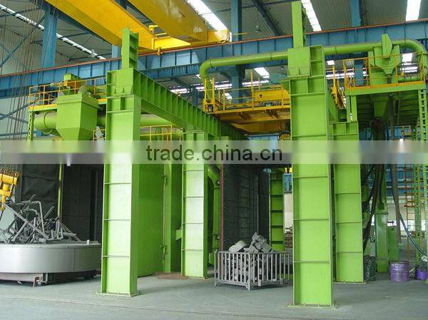 01 Trolley Type Turntable Wheel Blast Machine for Bulk Surface Treatment