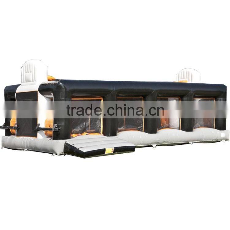 new designed interesting inflatable interactive soccer basketball arena games for adults