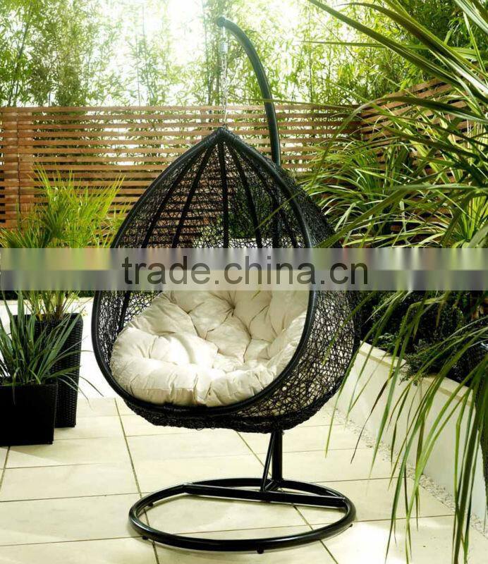 Modern PE rattan outdoor hanging chair in china