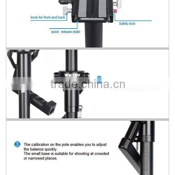 Wieldy camera professional monopod/unipod stabilizer