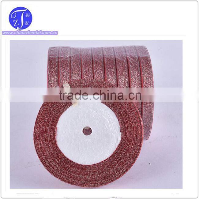 Wholesale Decorative Colorful Nylon Woven Side Gift Metallic Ribbon,Colorful Gift Packing Good Quality Metallic Ribbon