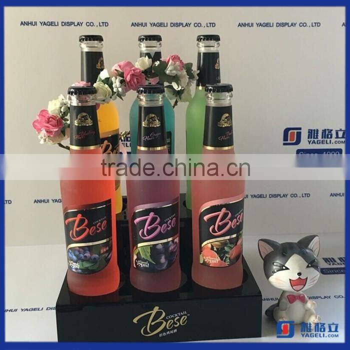 Manufacturer supplier customized acrylic wine bottle rack / customized acrylic wine display rack