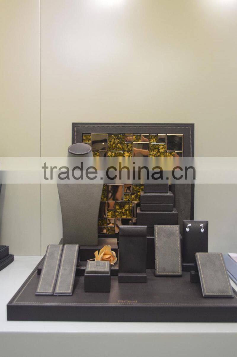 jewelry set display colorful woven leather jewelry window display furniture