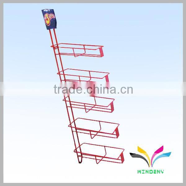 Muti functional metal plastic stand bottle hanging display rack