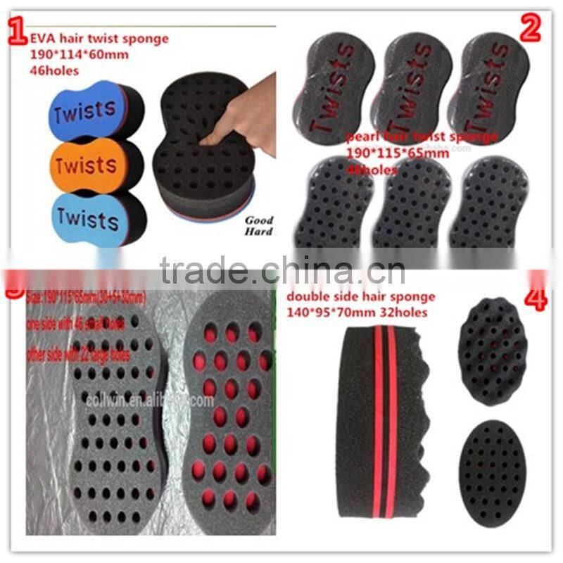 190*114*60mm 46Holes EVA Material 8Shape Hair Twist Sponge Material and with Certification hair curling sponge