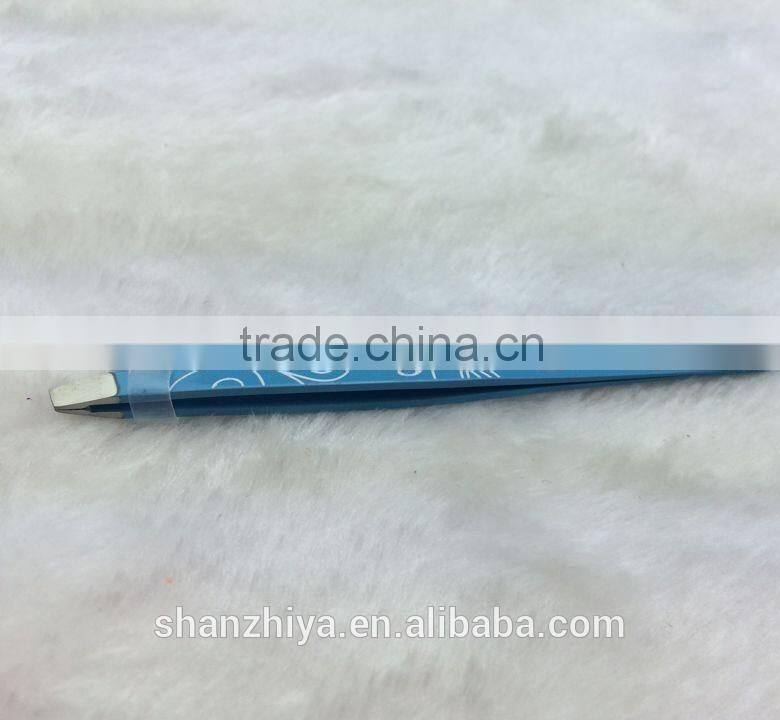 2014 best design stainless steel eyebrow tweezers