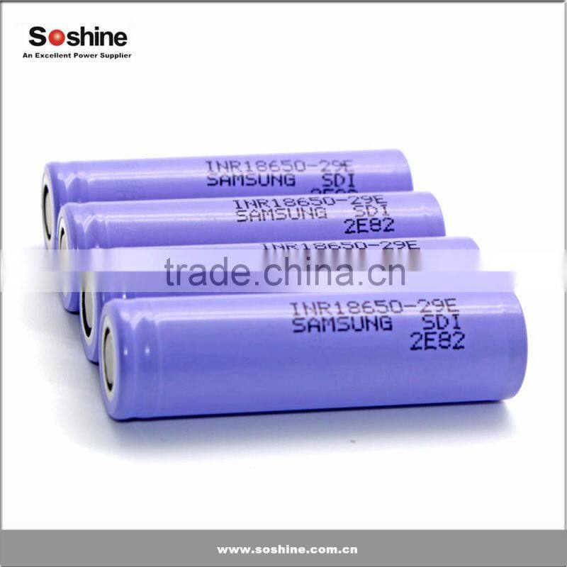 SAMSUNG INR 18650 29E 3.7V 2900mAh 10A Authentic Rechargeable Vaporizer Battery
