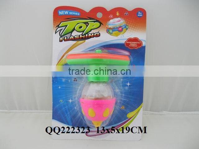 popular flashing peg-top with music toy