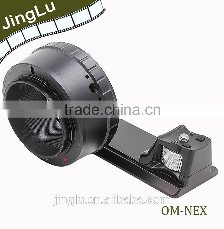 lesn adapter ring with long tripod for Olympus OM lens to S ony NEX-3 NEX-5 E mount