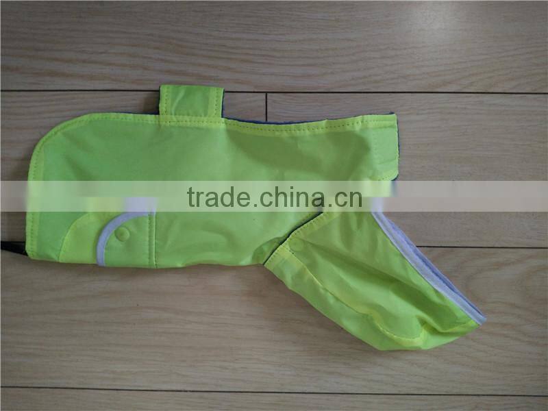 waterproof polyester double layer pet raincoat