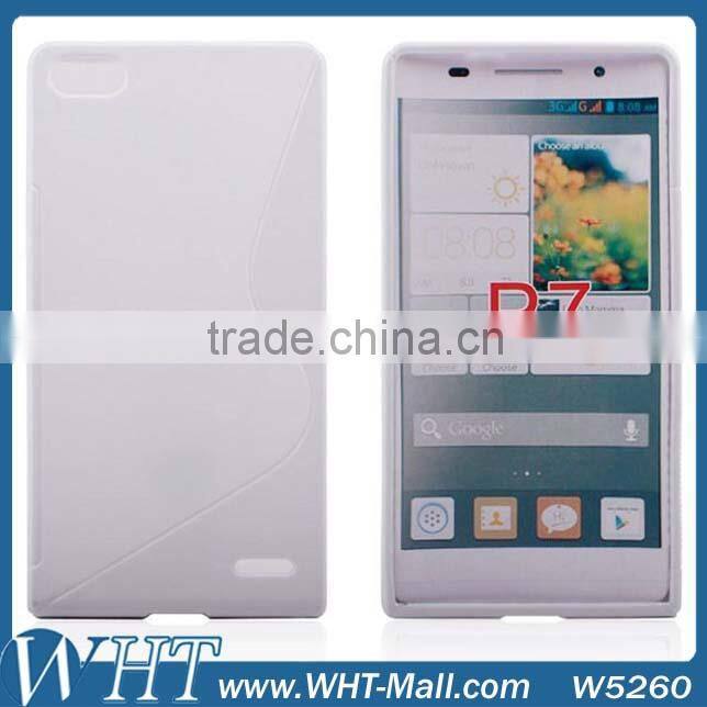 New Matte S Line TPU Soft Back Case for Huawei Ascend P7