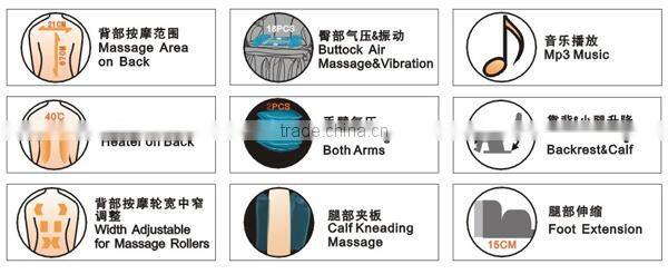 music massage chair with feet extension H012