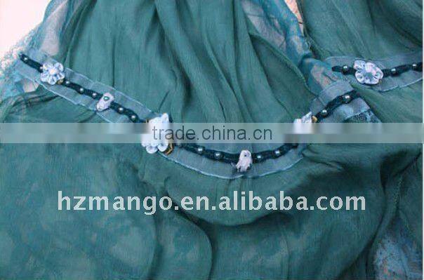 2016 latest two layer fashion chiffon scarf