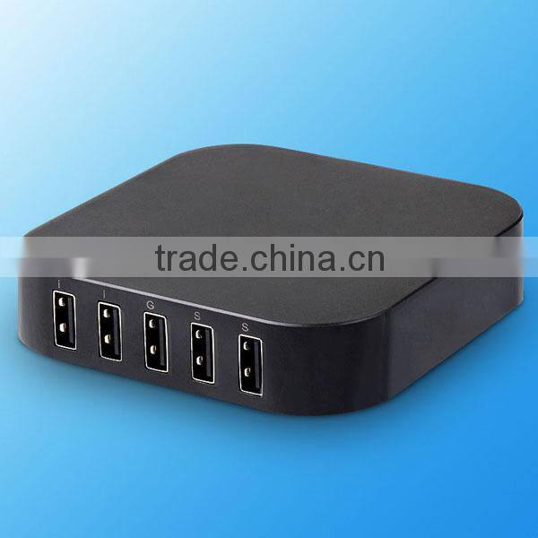 Multi port usb charger station with EU/US/ UK plug for all mobile phone