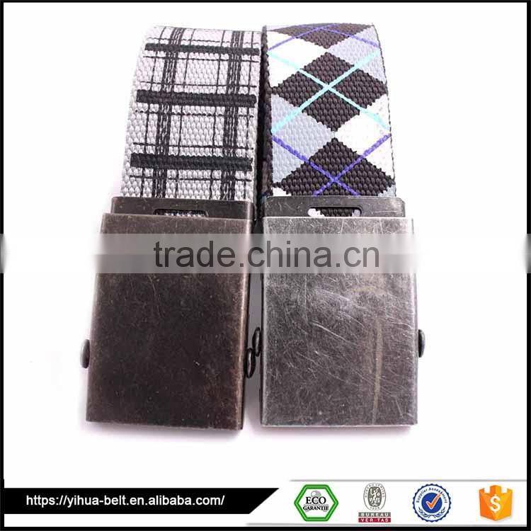 Best price fabric casual man's belt wholesale