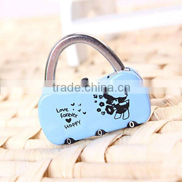 High quality fashion mini security combination lock suitcase bag combination lock