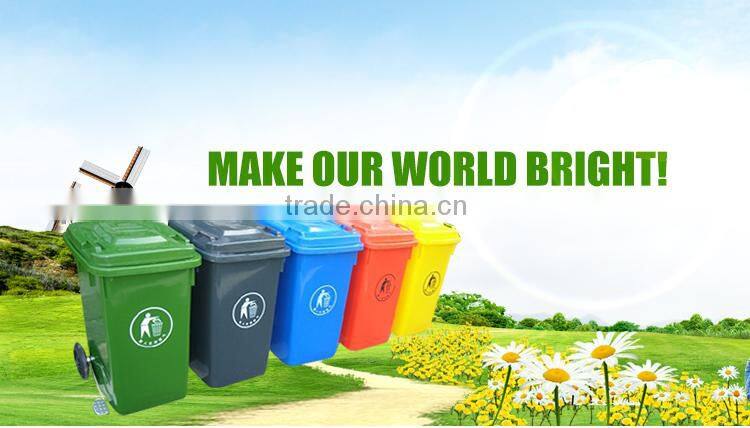 HDPE HOT!outdoor plastic dustbin with wheels 240 Liter with EN840