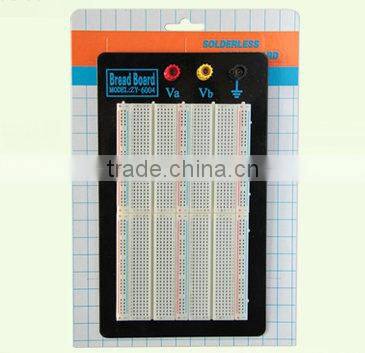 2014 hot sell white ABS metal reed 1500 points breadboard universal electronic board