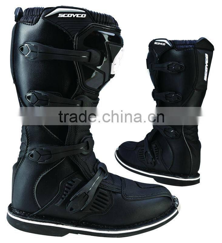 Fashion leather racing motocross boots MBM001 PROTECTIVE