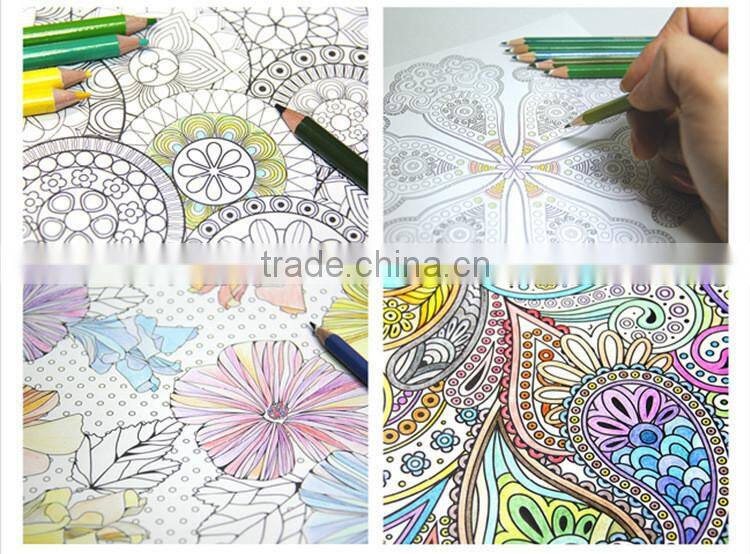 2015 Wholesale new arrive hand-painted secret garden series zen mandalas adult coloring books