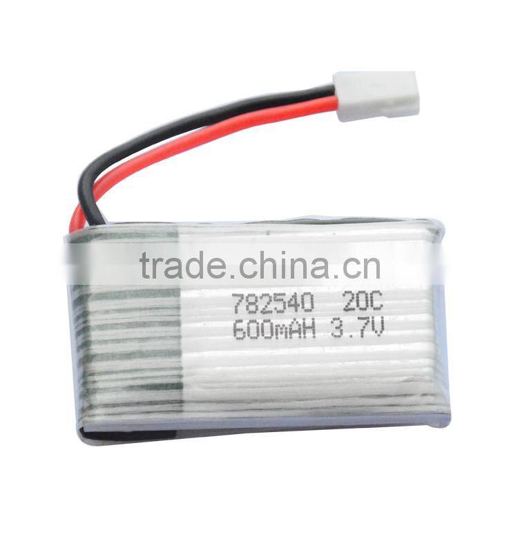 lipo battery 3.7V 20C 600mAh rc helicopter li-ion battery for syma X5C/X5A/F5C