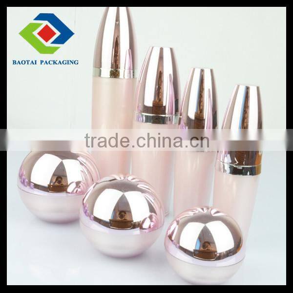 15ml nice plastic bottle with pump,tapered round cosmetic containers for eye gel