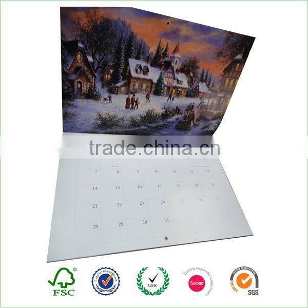 Wall calendar printing