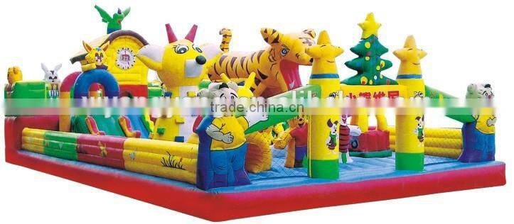 New design inflatable moonwalks with slide combo for kids