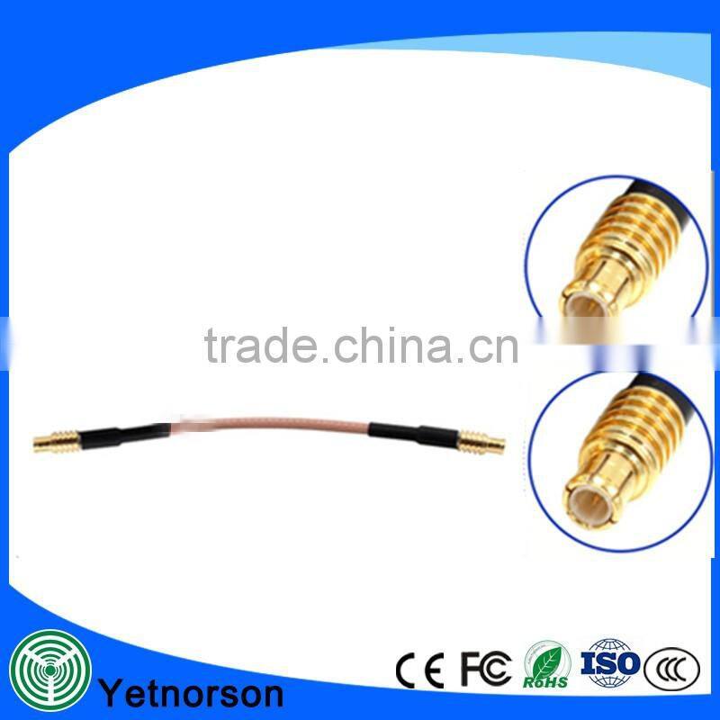RF Cable with straight SMA male to MCX right angle male and RG179 cable