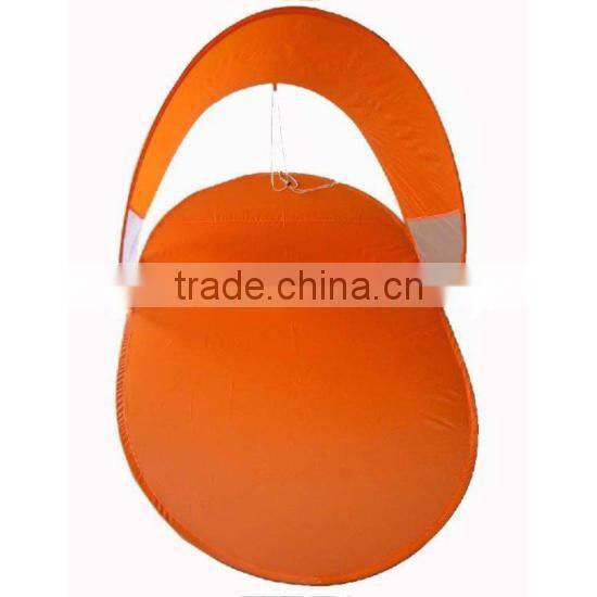 Beach Shelter Foldable bech Mat with Sunshade Packed in Polyester bag