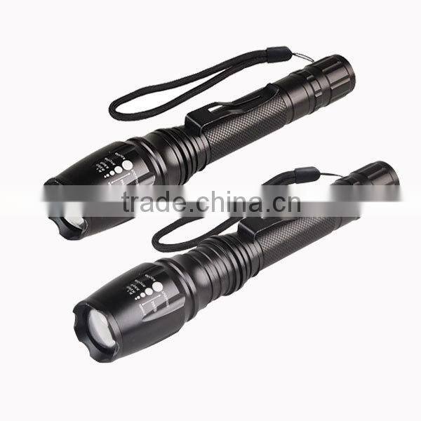 Ultra Bright 1600LM Lumen Adjustable LED Aluminum alloy Flashlight Torch Charger 2 x 18650 Battery flashlight