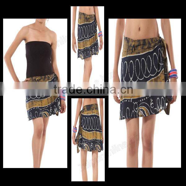 Beach Wear Mini Wrap Skirt