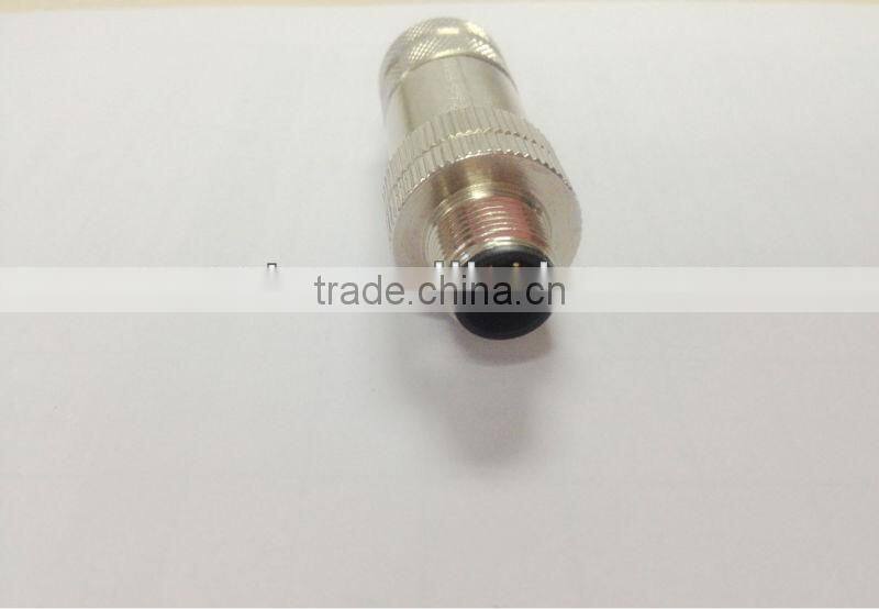 4 poles connector M8 electrical metal connector (L102-M8-T0406)