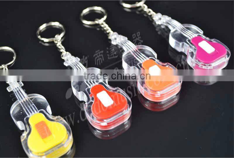 Made In China 2015 DedoMusic MG-83 new acrylic LED colorful flashing Key Chain.