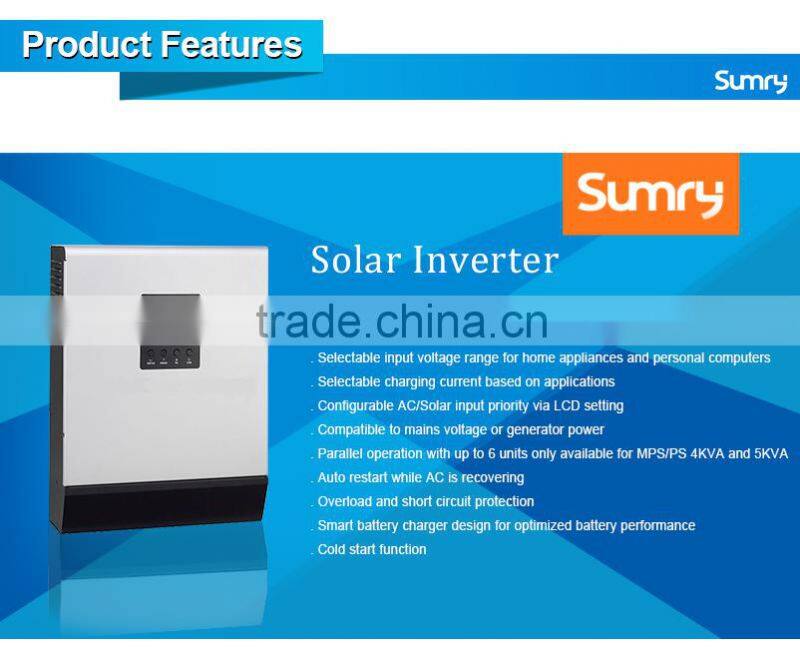 Two times surging power Pure sine wave 48V inverter 5K