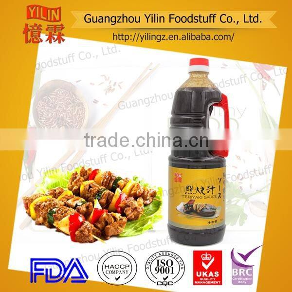 1.8L teriyaki sauce manufacture china with oem servie