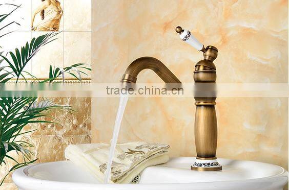 Single Level Electroplating Gold Bathroom Basin Faucet Sink tap
