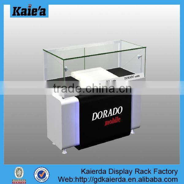 retail wood mdf display for phone