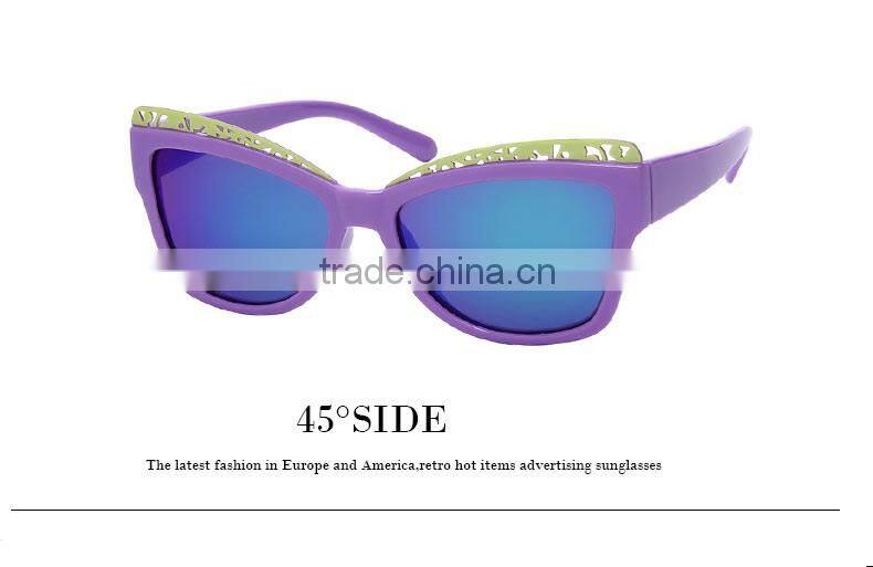 2016 the modern style colorful lens children kids sunglasses