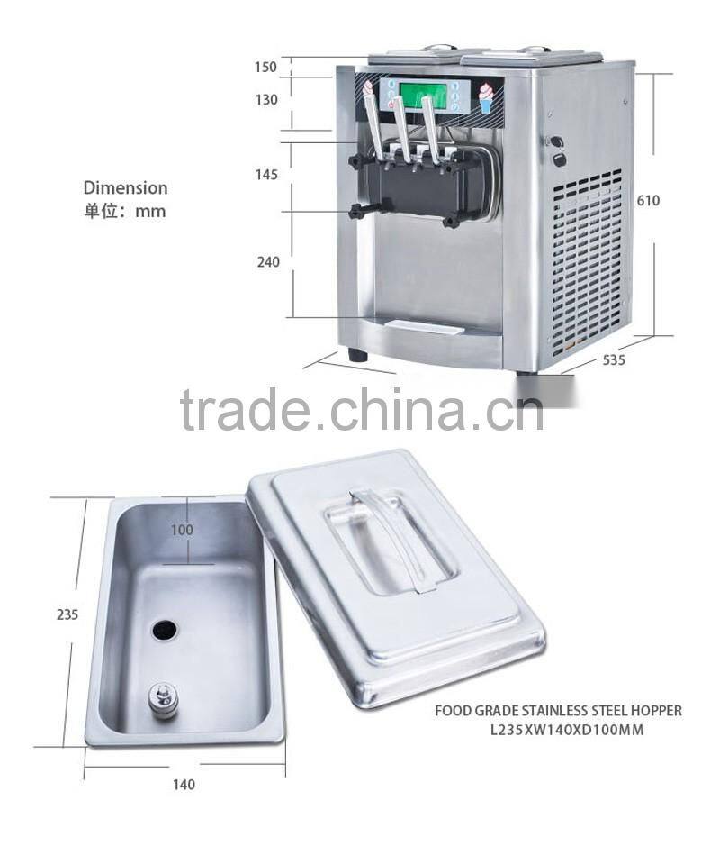 SS Cheap Soft Pre-cooling Ice Cream Machine