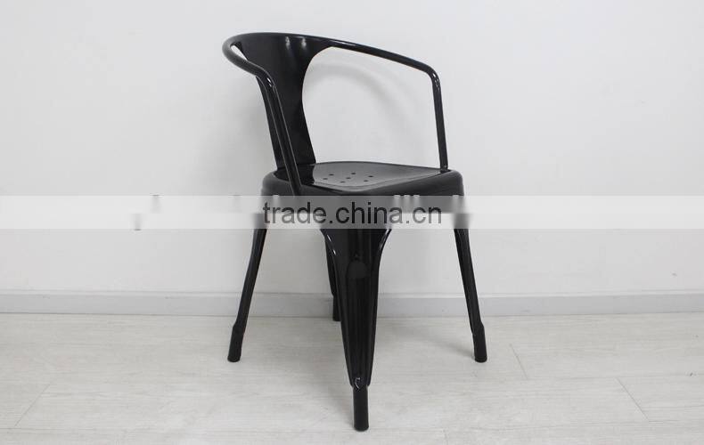 Metal industrial armrest Chair