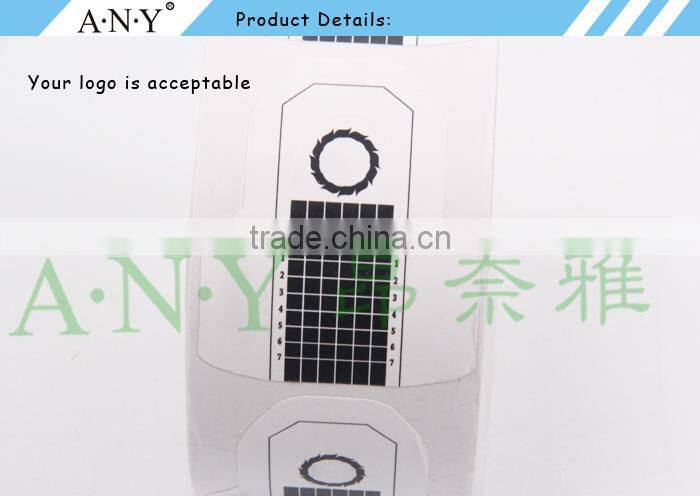 Nail Art Flat Extension Nails Building 8 Lines Paper Acrylic Liquid Form For Nail