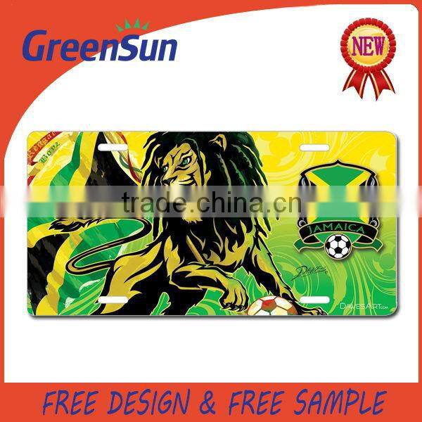 Cheap price custom economic skull license plate for motorcycles