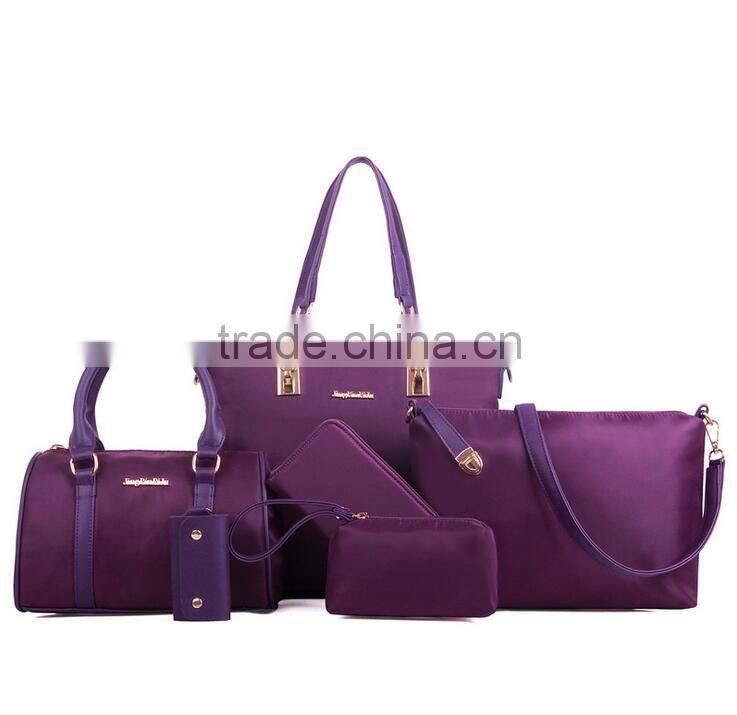 2015 New Style 6pcs Tote Womens Handbag Leather Bag