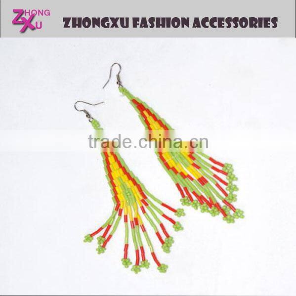 2014 new bohemia style ladies beads earrings