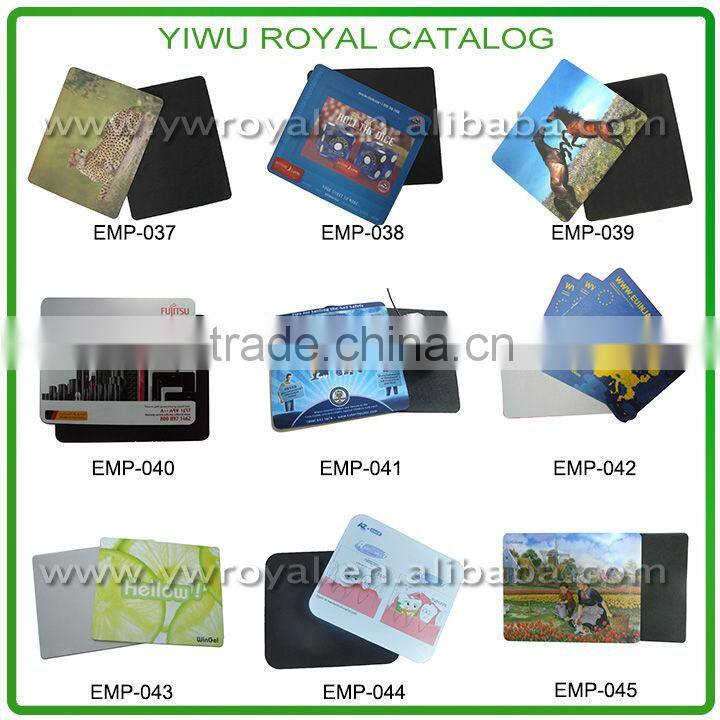 Custom Logo Printed Hard PVC Surface Best Mouse Mat